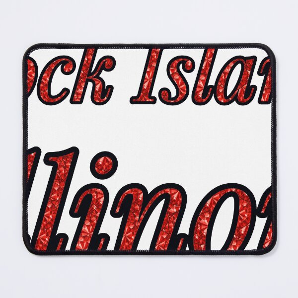 Item preview, Rock Island Illinois City Name With Red Rhinestone designed and sold by TheIconSmith.