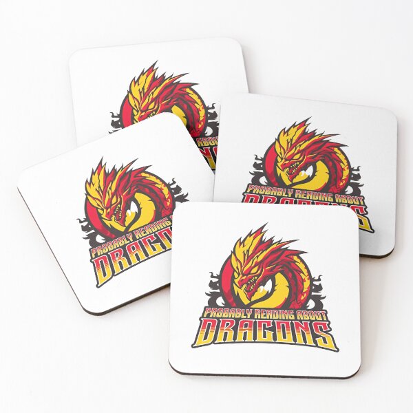 Item preview, Probably reading about dragons designed and sold by SkeletonsDanger.