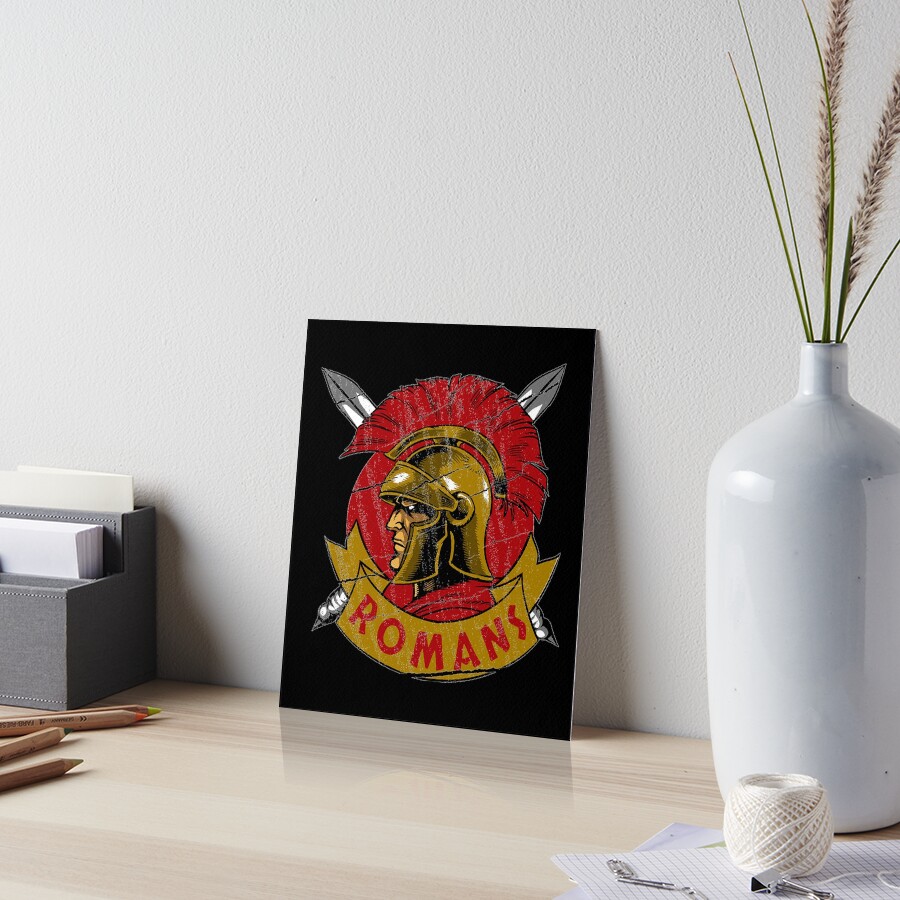 Romans Empire Republic Fall SPQR Centurion Helmet Art Board Print
