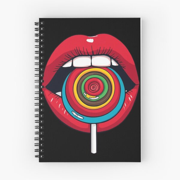 Item preview, Red Lips with Colorful Lollipop – Pop Art designed and sold by MichelleAlline.