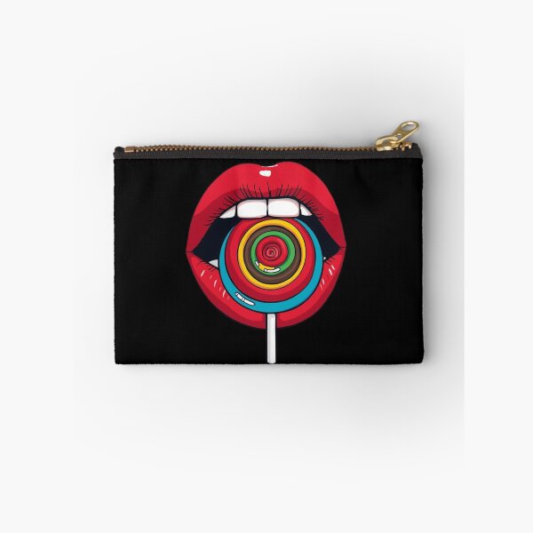 Item preview, Red Lips with Colorful Lollipop – Pop Art designed and sold by MichelleAlline.