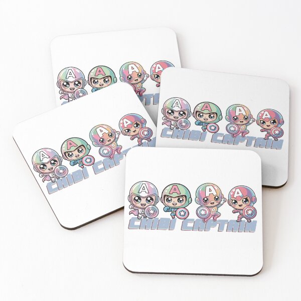 Item preview, Cute Chibi Captain Shield Hero – Kawaii Patriotic Superhero Cartoon designed and sold by Dospart.