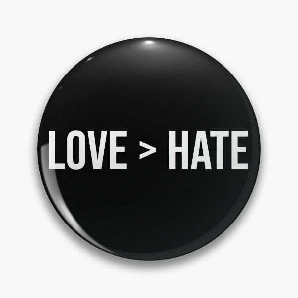 Item preview, Love Over Hate Minimalist Typography designed and sold by Vision Crafted.