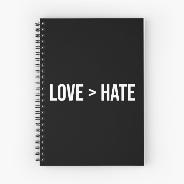 Item preview, Love Over Hate Minimalist Typography designed and sold by Vision Crafted.