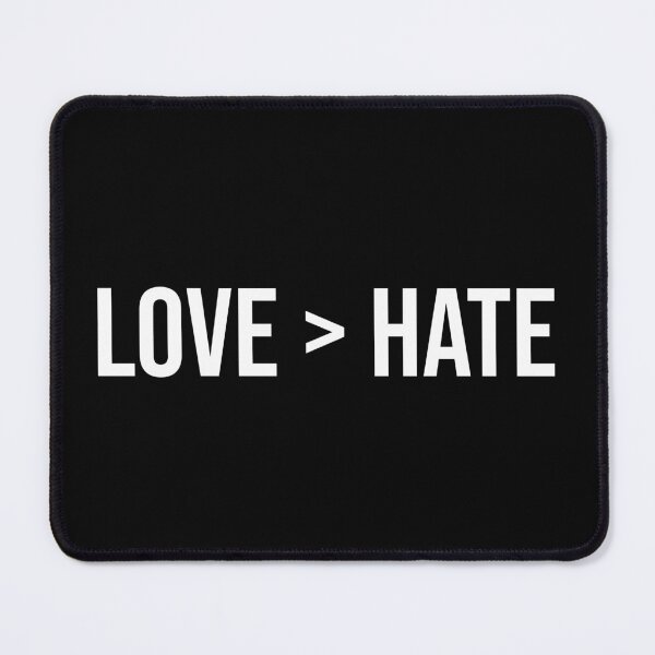 Item preview, Love Over Hate Minimalist Typography designed and sold by Vision Crafted.