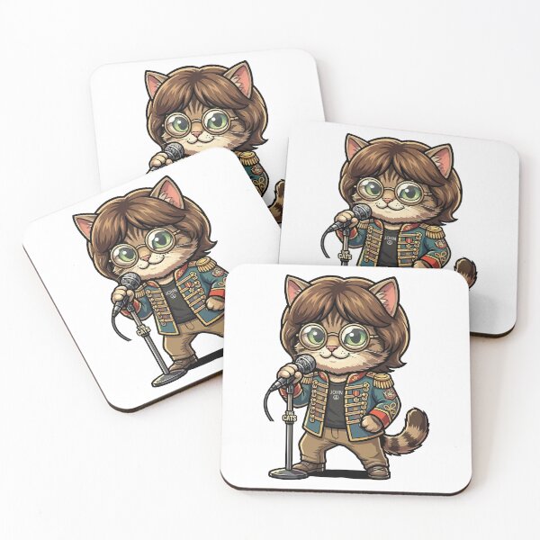Item preview, iconic Imagine Peace Kitten - Legendary Fab Four Cat designed and sold by henryavincnt.