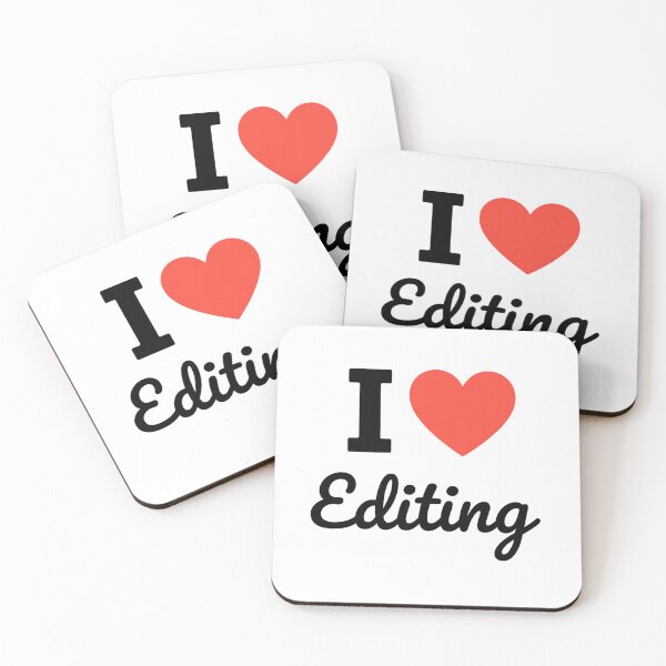 Item preview, I Love Editing | Creative Editor Typography | Digital Creativity & Content Creation Design designed and sold by PaintedPixels01.