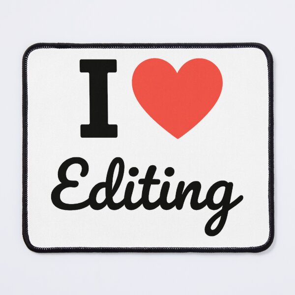 Item preview, I Love Editing | Creative Editor Typography | Digital Creativity & Content Creation Design designed and sold by PaintedPixels01.