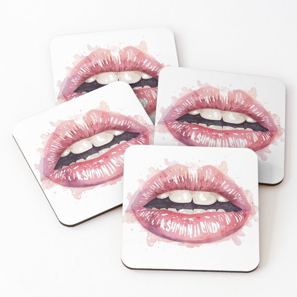 Item preview, Watercolor Red Lips Illustration – Artistic Mouth Design designed and sold by MichelleAlline.