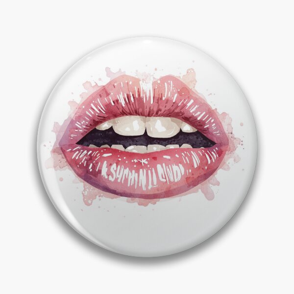 Item preview, Watercolor Red Lips Illustration – Artistic Mouth Design designed and sold by MichelleAlline.