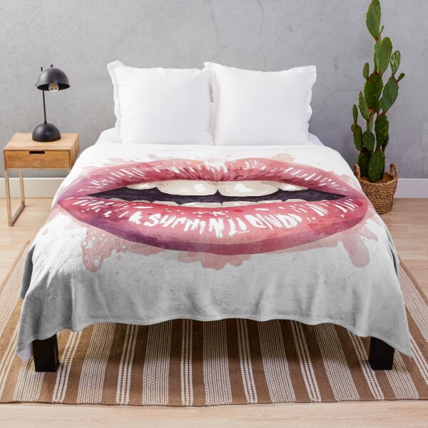 Item preview, Watercolor Red Lips Illustration – Artistic Mouth Design designed and sold by MichelleAlline.