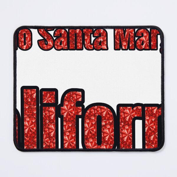 Item preview, Rancho Santa Margarita California City Name With Red Rhinestone designed and sold by TheIconSmith.