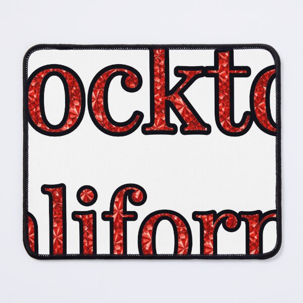 Item preview, Stockton California City Name With Red Rhinestone designed and sold by TheIconSmith.
