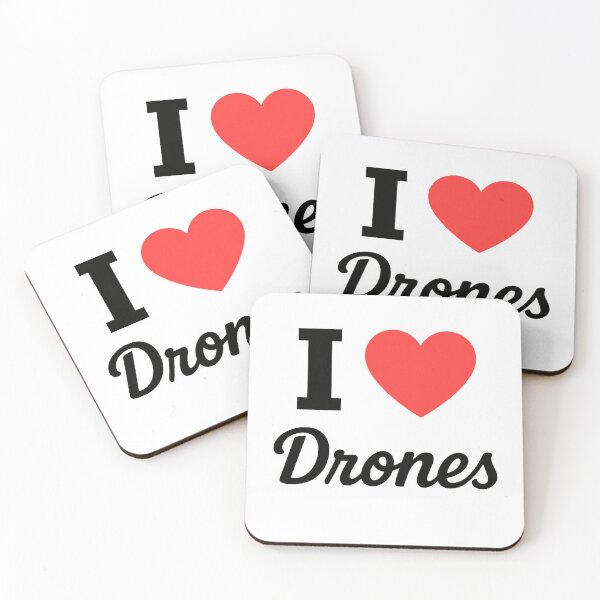 Item preview, I Love Drones | Aerial Photography Typography | Drone Pilot & UAV Enthusiast Design designed and sold by PaintedPixels01.