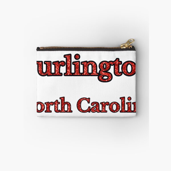 Item preview, Burlington North Carolina City Name With Red Rhinestone designed and sold by TheIconSmith.
