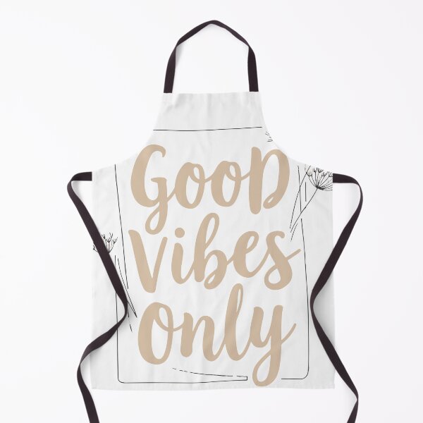 Item preview, Hand lettered brush script reads Good Vibes Only above a delicate dandelion illustration, conveying positivity, calm, motivation and modern boho style for posters designed and sold by Dejbar.