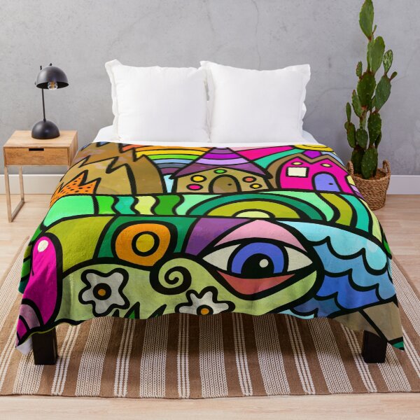 Item preview, Doodle Wonderland Abstract Country Scene designed and sold by Prawny.