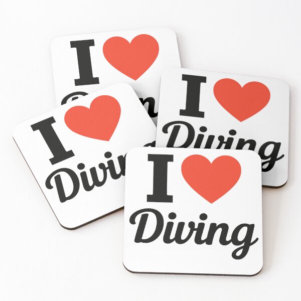 Item preview, I Love Diving | Ocean Adventure Typography | Scuba Diving & Underwater Explorer Design designed and sold by PaintedPixels01.