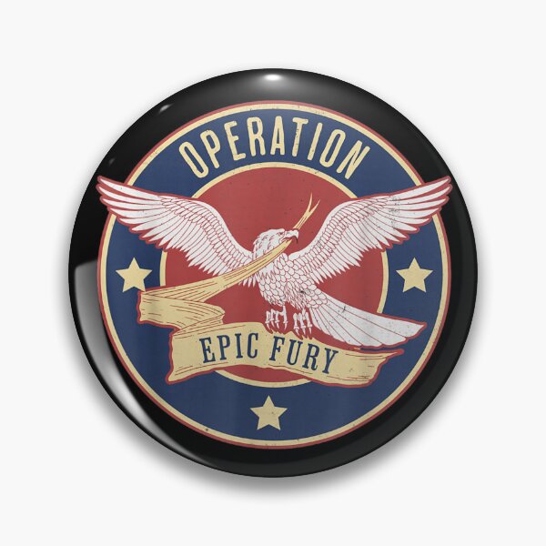 Item preview, Operation Epic Fury Vintage American Eagle Military Badge Patriotic Design designed and sold by ObukiLantara.