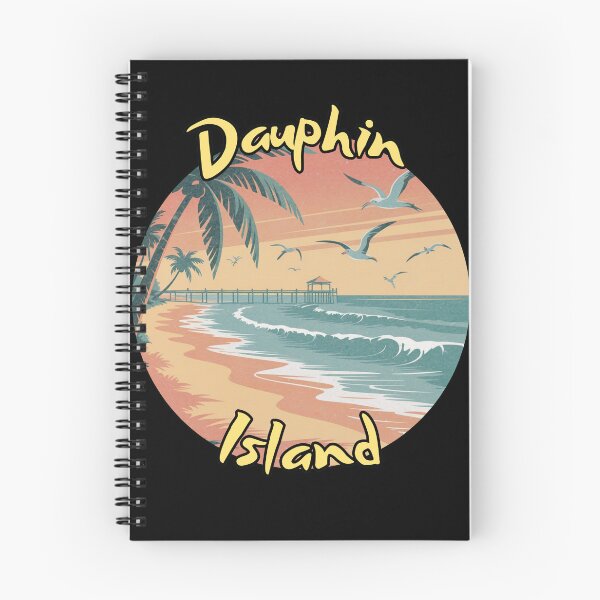 Item preview, Dauphin Island Alabama Vintage Sunset Retro Beach Travel Design designed and sold by Versik-.