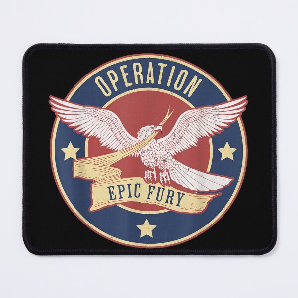 Item preview, Operation Epic Fury Vintage American Eagle Military Badge Patriotic Design designed and sold by ObukiLantara.