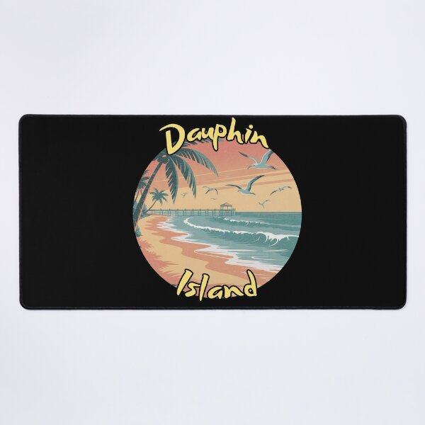 Item preview, Dauphin Island Alabama Vintage Sunset Retro Beach Travel Design designed and sold by Versik-.