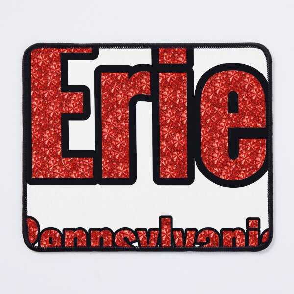 Item preview, Erie Pennsylvania City Name With Red Rhinestone designed and sold by TheIconSmith.