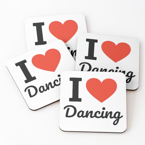 Item preview, I Love Dancing | Rhythm & Movement Typography | Dance Passion Celebration Design designed and sold by PaintedPixels01.
