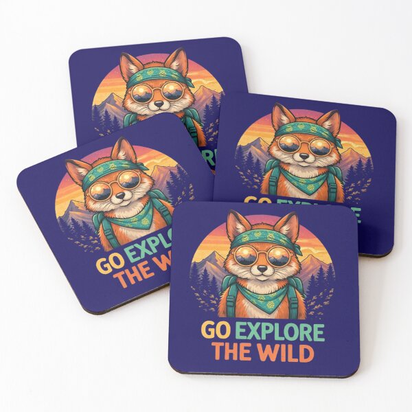 Item preview, Go Explore the Wild – Whimsical Fox Adventure Design designed and sold by Dogandesighn.