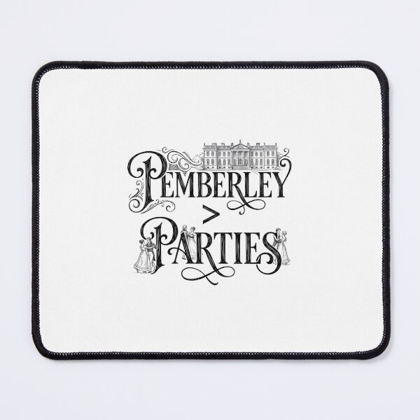 Item preview, Pemberley Over Parties Dark Sketch Pride And Prejudice designed and sold by Fenay Designs.