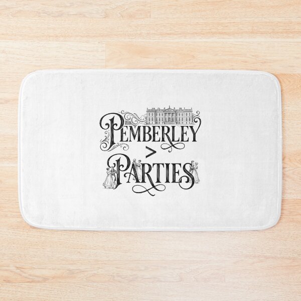 Item preview, Pemberley Over Parties Dark Sketch Pride And Prejudice designed and sold by Fenay Designs.