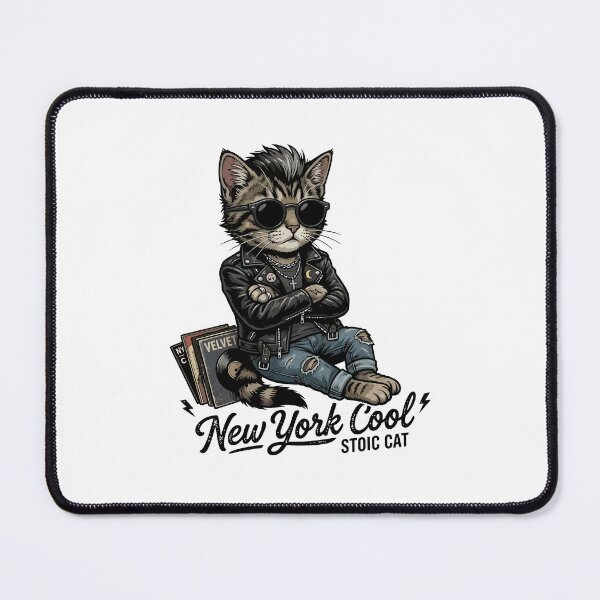 Item preview, Walk on the Wild Side Kitten - New York Cool Stoic Cat designed and sold by henryavincnt.