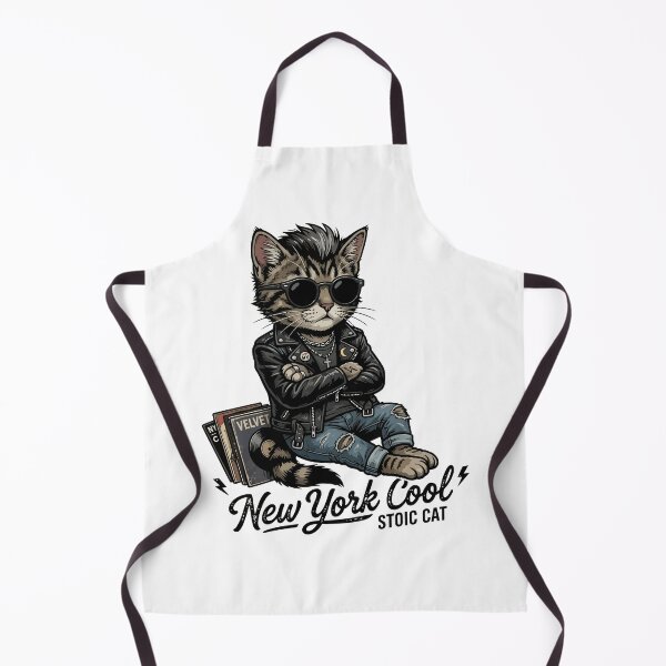 Item preview, Walk on the Wild Side Kitten - New York Cool Stoic Cat designed and sold by henryavincnt.
