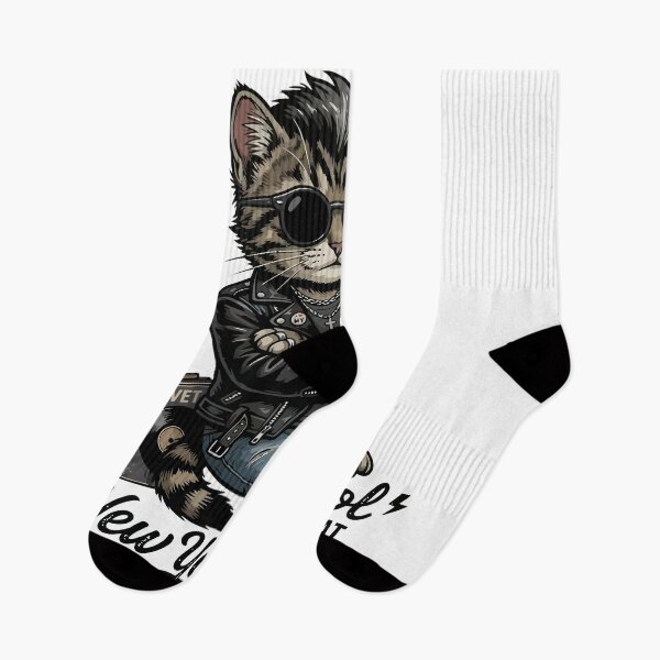 Item preview, Walk on the Wild Side Kitten - New York Cool Stoic Cat designed and sold by henryavincnt.