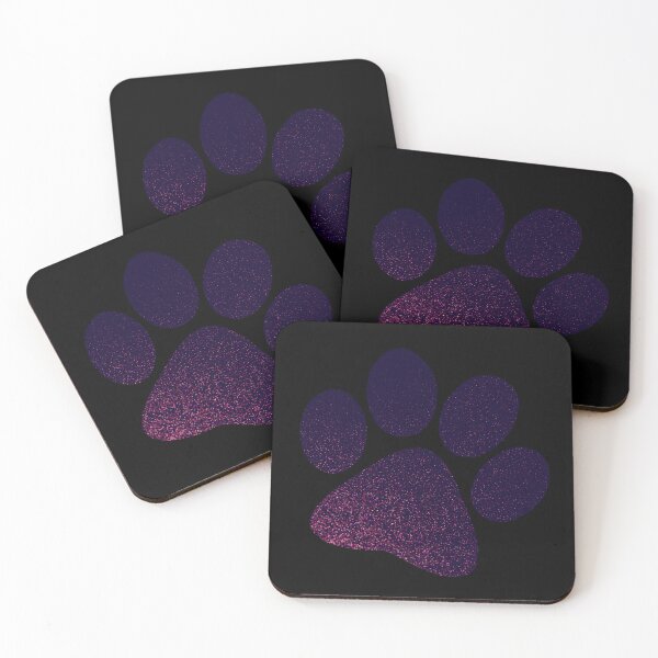 Item preview, Glittery Purple Paws Prints designed and sold by Alecsandra.