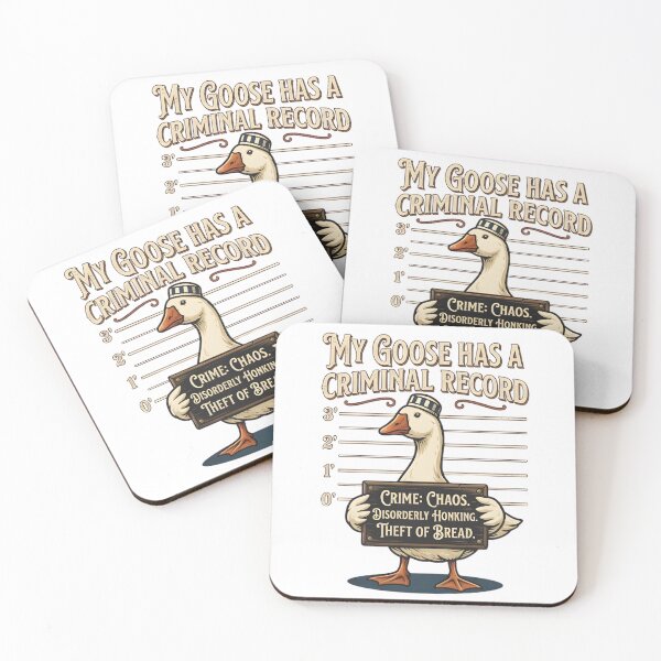 Item preview, My Goose Has a Criminal Record Funny Chaos Goose  designed and sold by VGAfanatic.