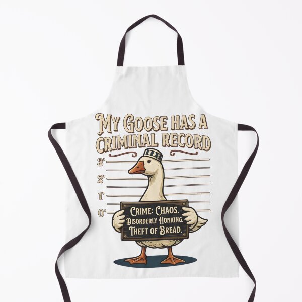 Item preview, My Goose Has a Criminal Record Funny Chaos Goose  designed and sold by VGAfanatic.