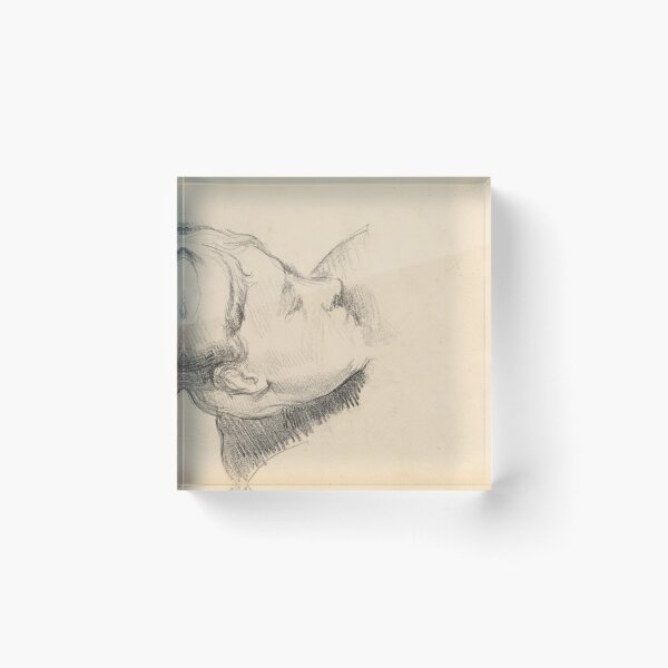 Item preview, Madame Cezanne With Her Head Lowered by Paul Cézanne: Minimalist Study Poster designed and sold by artofuniverse.