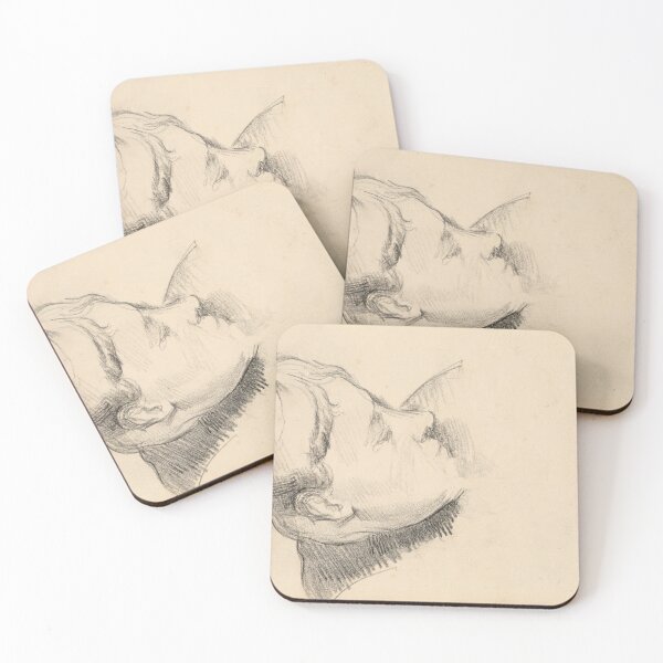 Item preview, Madame Cezanne With Her Head Lowered by Paul Cézanne: Minimalist Study Poster designed and sold by artofuniverse.