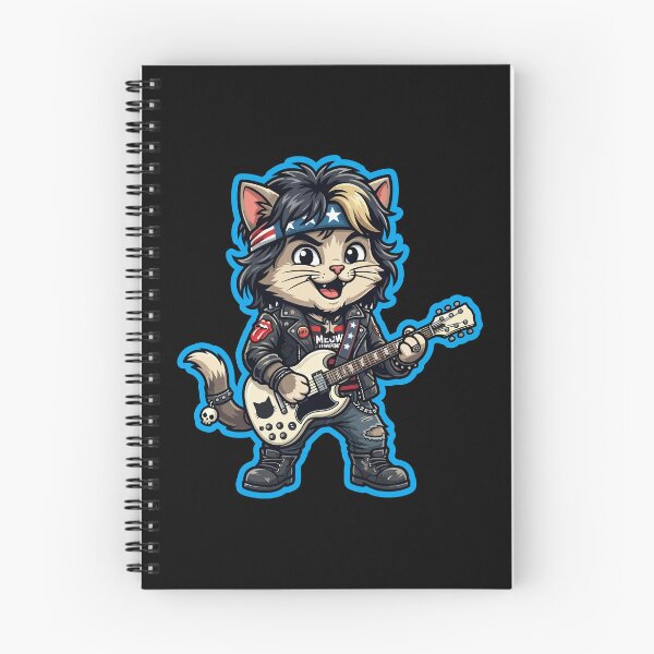 Item preview, Rock n Roll Legend Cat - Frontman Kitty with Electric Guitar designed and sold by henryavincnt.