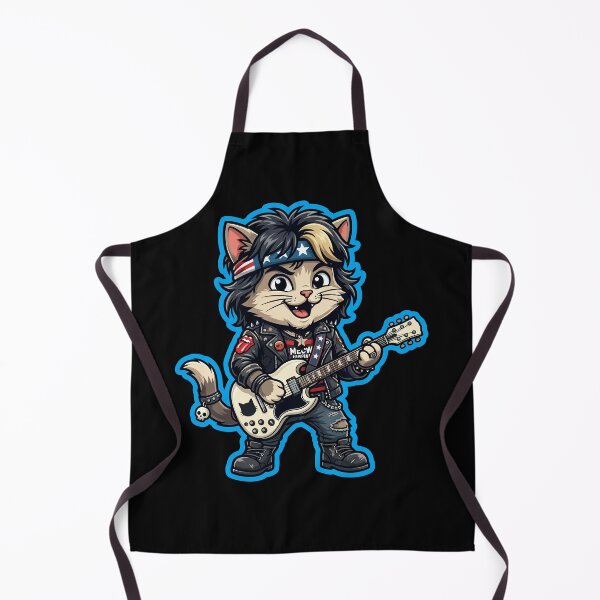 Item preview, Rock n Roll Legend Cat - Frontman Kitty with Electric Guitar designed and sold by henryavincnt.
