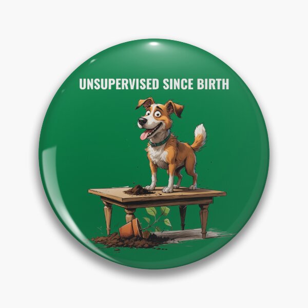 Artikelvorschau, Seit der Geburt unbeaufsichtigt – Illustration eines frechen, struppigen Hundes entworfen und verkauft von PAPIRO SIGLO XXI.