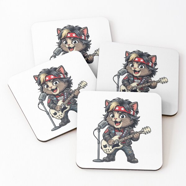 Item preview, Frontman Kitty with Electric Guitar perform concert designed and sold by henryavincnt.