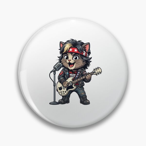 Item preview, Frontman Kitty with Electric Guitar perform concert designed and sold by henryavincnt.