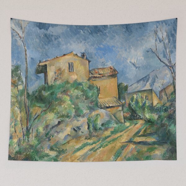 Item preview, Maison Maria With a View of Chateau Noir by Paul Cézanne: Post Impressionist Print designed and sold by artofuniverse.