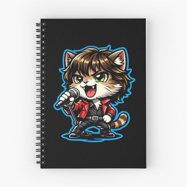 Item preview, Satisfaction Kitty - Classic Rock Frontman Cat in Red Jacket designed and sold by henryavincnt.