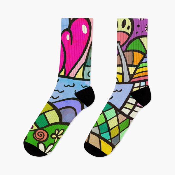 Item preview, Doodle Wonderland Abstract Landscape Scene designed and sold by Prawny.