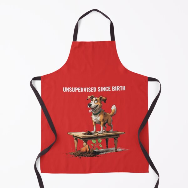 Item preview, Unsupervised since birth – Cute Scruffy Dog Illustration designed and sold by PAPIRO SIGLO XXI.