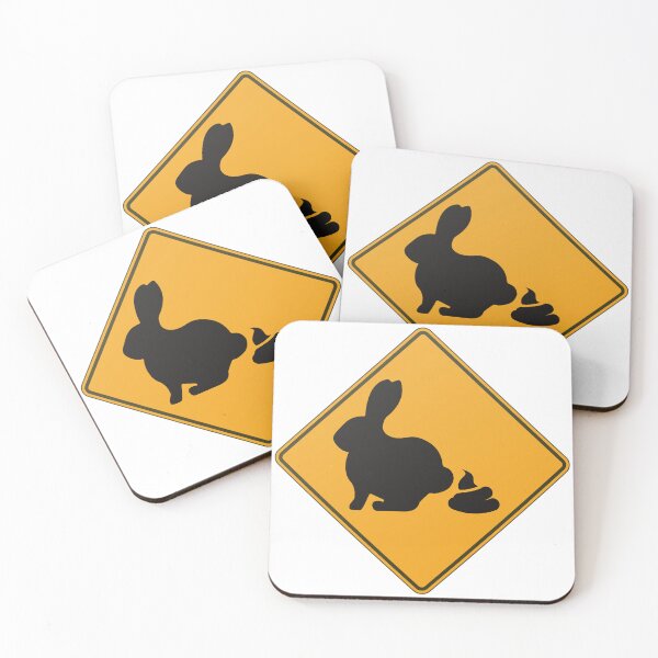 Item preview, Bad Bunny Warning Funny Rabbit Sign designed and sold by JaaGo PopLab.