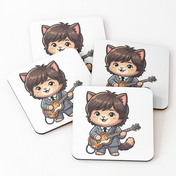 Item preview, The Cute Beatle Cat - 60s British Invasion Bassist Kitty designed and sold by henryavincnt.